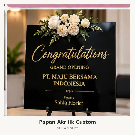 Papan Bunga Akrilik Rs Abdi Waluyo